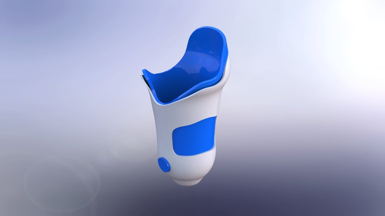 Solidworks Uygulama - Resim üzerinden çizim - Soket / Bacak Koruyucu Tasarımı