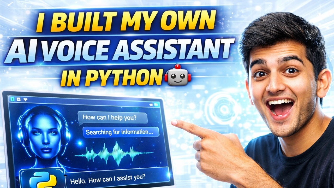 I Built My Own AI Voice Assistant in Python 🤖 | Complete Working Code