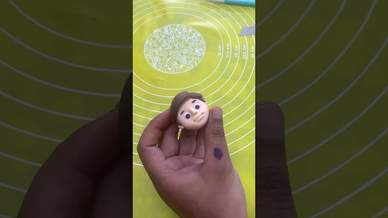 fondant boy face idea 😍 fondantartist #fondant #youtubeshorts #cake_artist #viral #fondanttutorial
