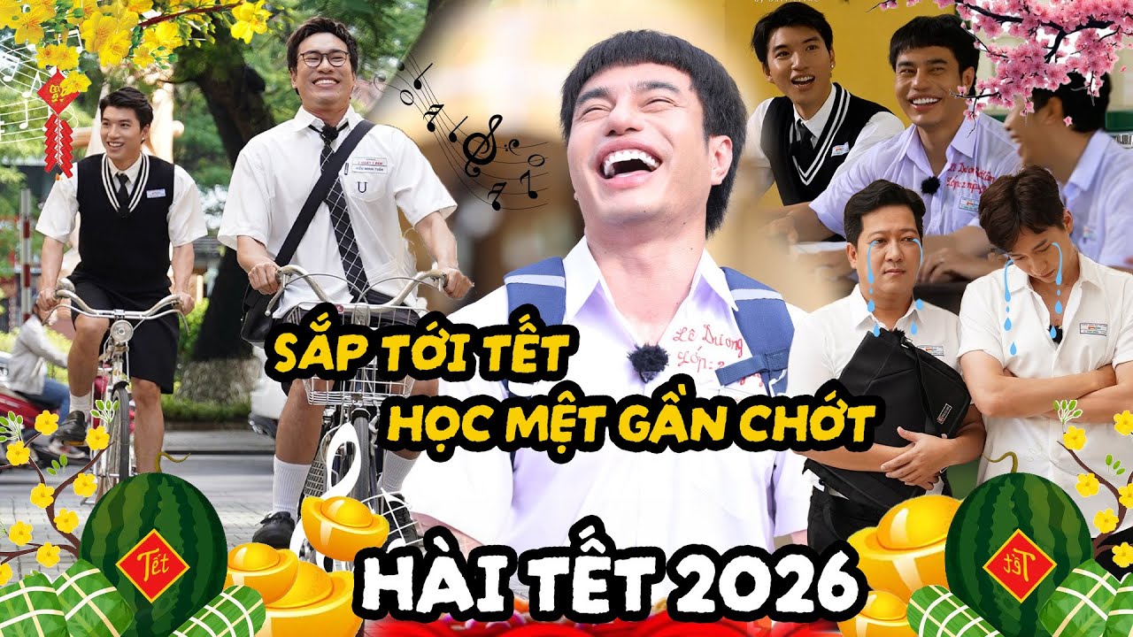 Anh em 2 Ngày 1 Đêm náo loạn trường học, Dương Lâm á khẩu trước bài văn của Cris Phan - Hài Tết 2026