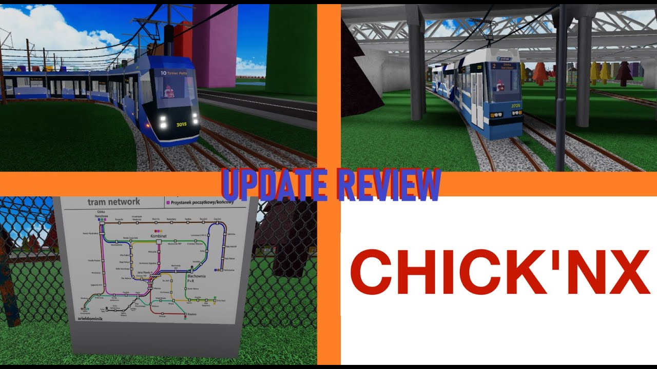 ROBLOX Nid's Buses & Trams | Review Of The Update | Chick'nX