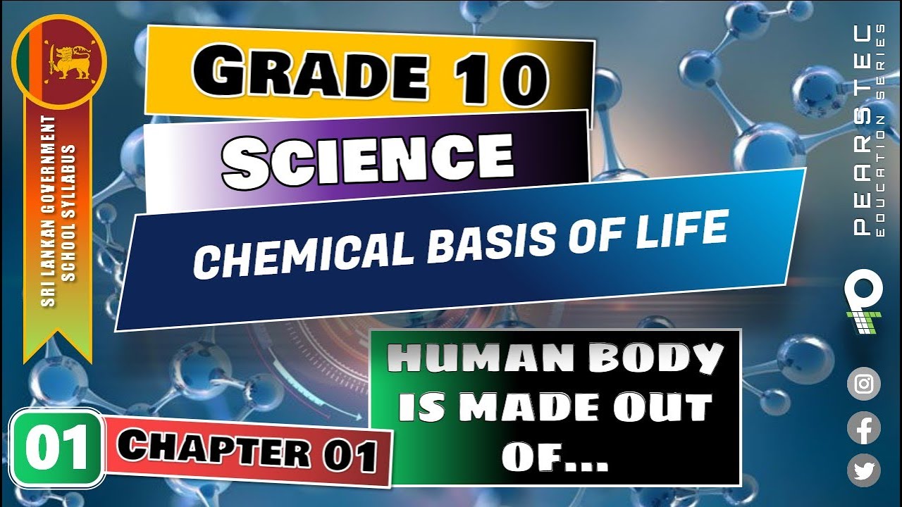 Grade 10 Science English: Ch 01/01 - What is in Human Body