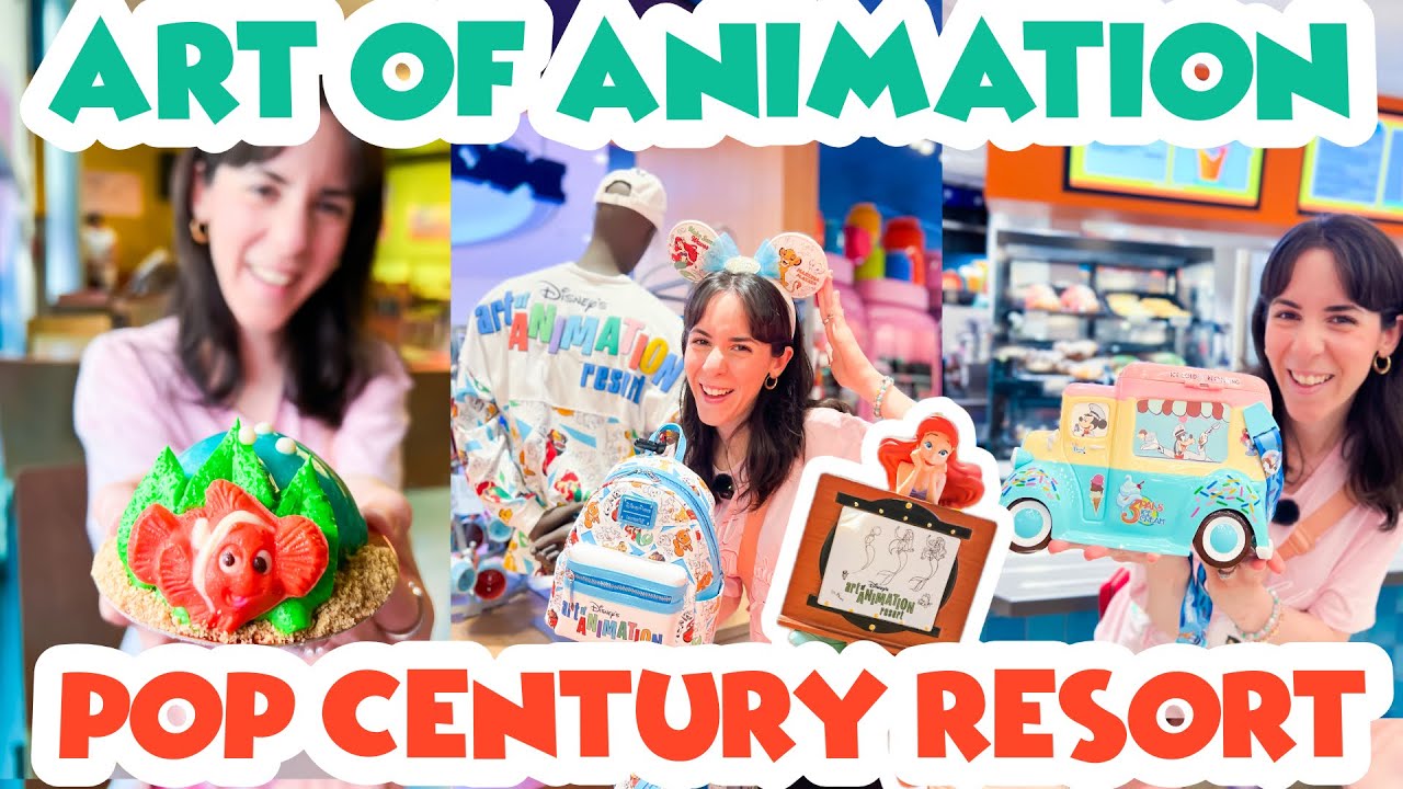 DISNEY RESORT HOPPING: Art of Animation & Pop Century Resort Merch! | Walt Disney World | 2025