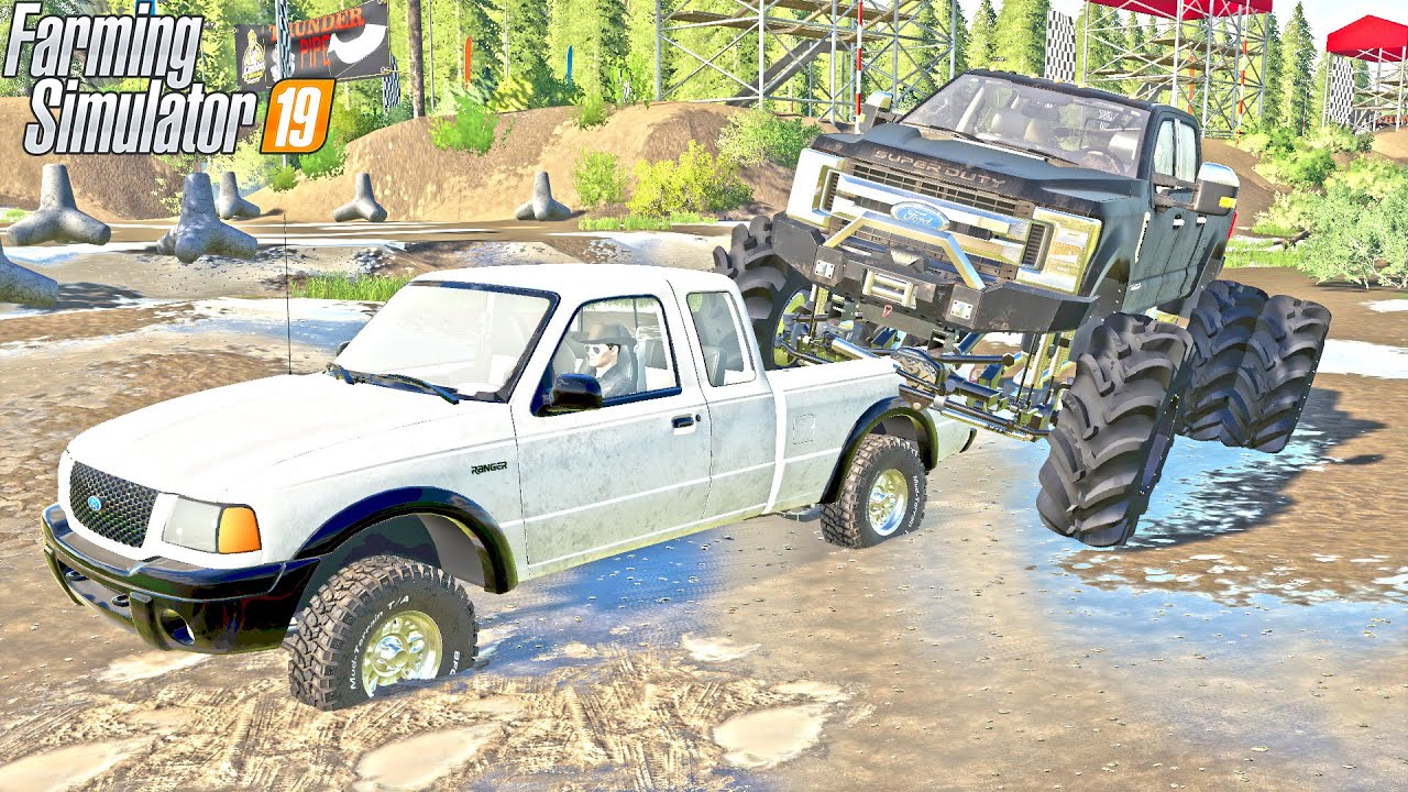 DESTROYING MY FORD RANGER | MUD, HILL-CLIMBS, TOWING, | FARMING SIMULATOR 2019