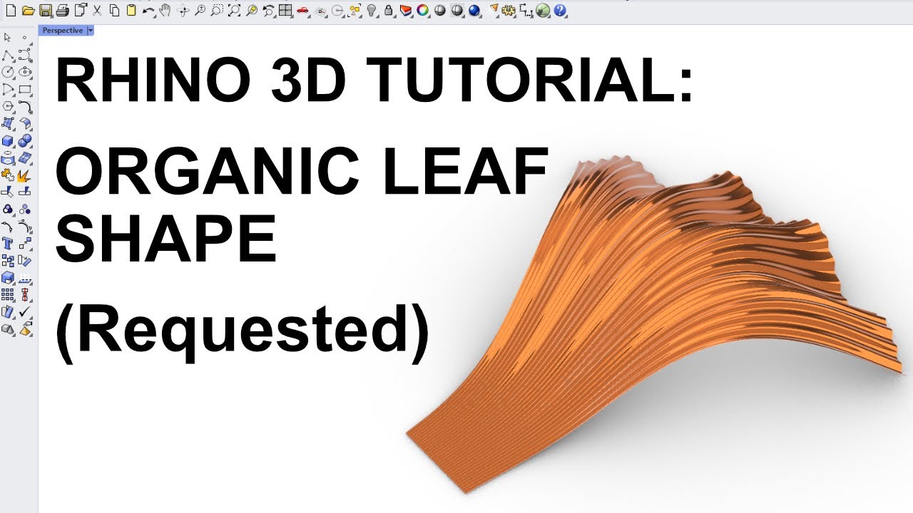 Учебное пособие Rhino 3D: Форма органического листа 1 (по запросу)