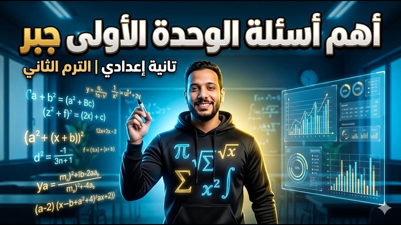 أهم أسئلة الوحدة الأولى جبر 💪 | تانية إعدادي الترم الثاني | مراجعة قوية على أهم الأفكار