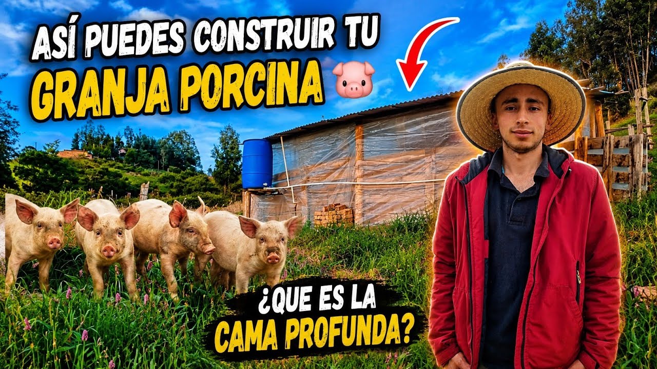 Granja porcina para 18 cerdos de ceba 🐷🤠