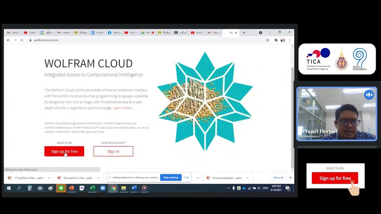 How to sign up Wolfram Cloud