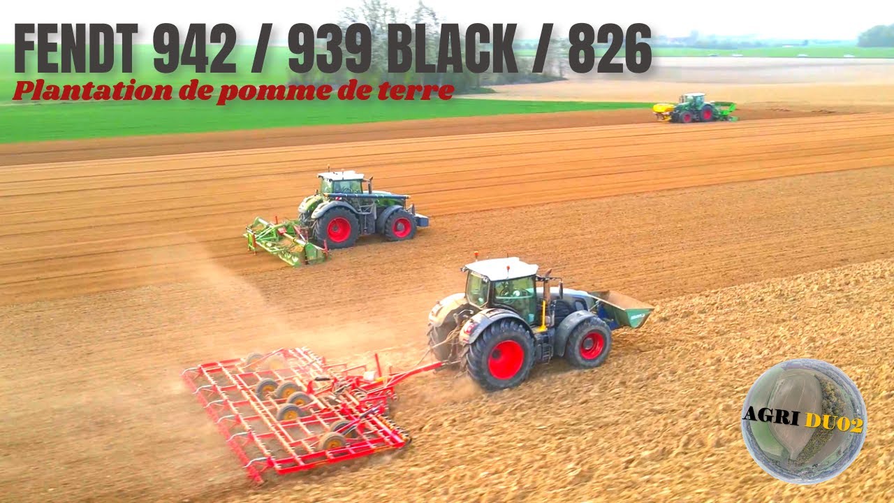 TRIO FENDT en PUISSANCE a la plantation des pommes de terre 2021