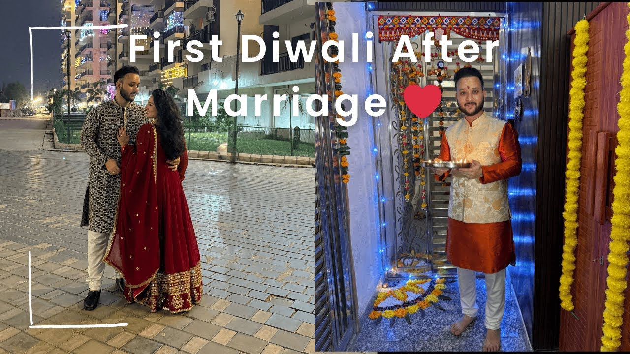 First Diwali After Marriage ❤️ | Festive Night Vlog 2025