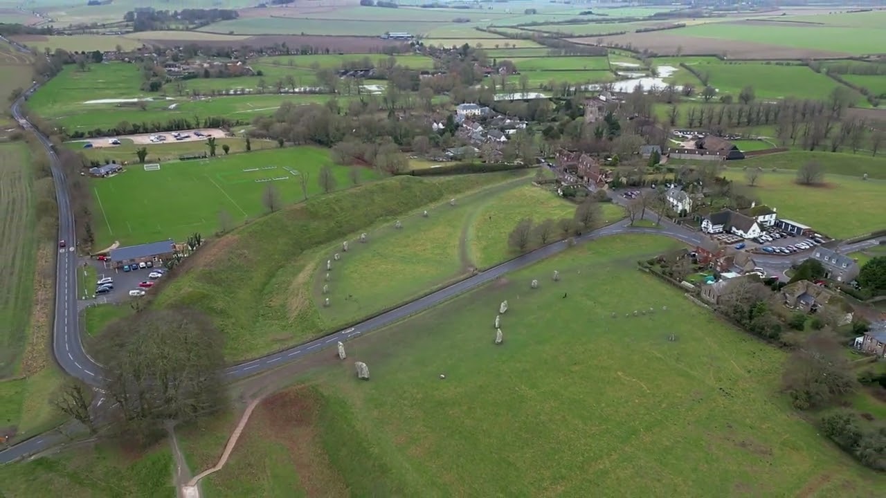 Avebury Manor and Stones What-A-View! 4K Drone Footage