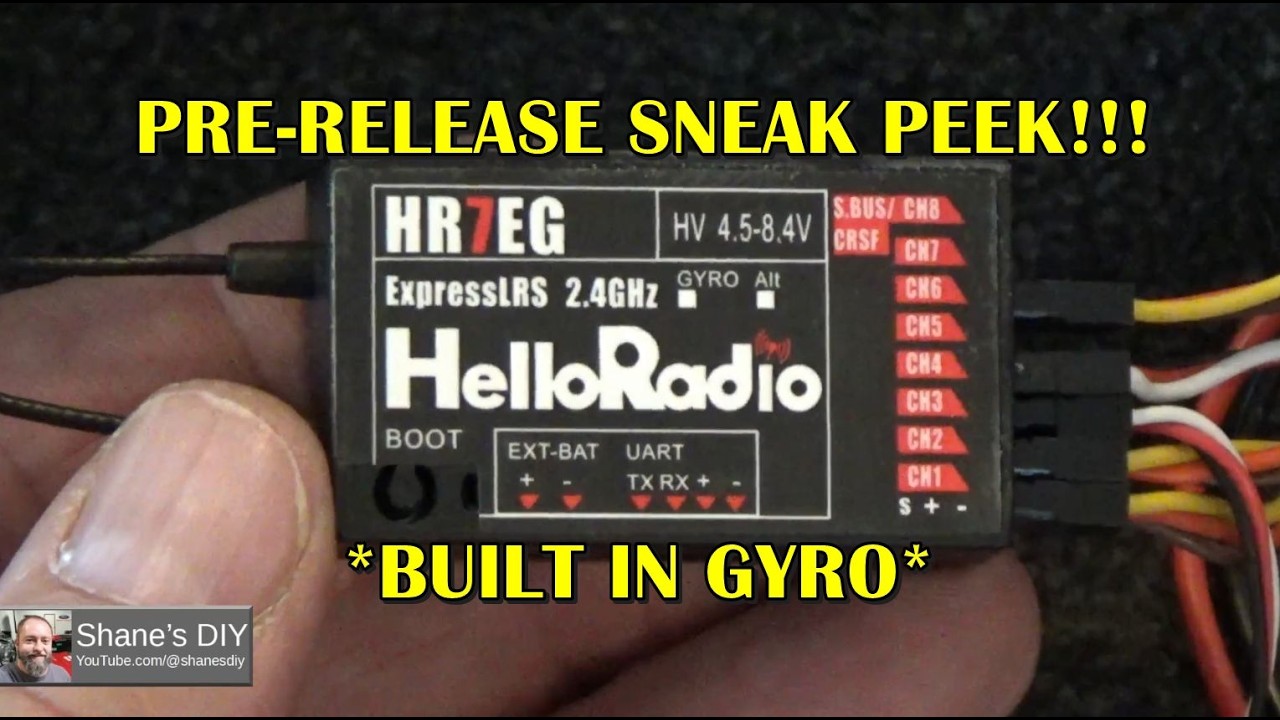 New ELRS PWM Receiver with Built-In Gyro (First Look + Demo)