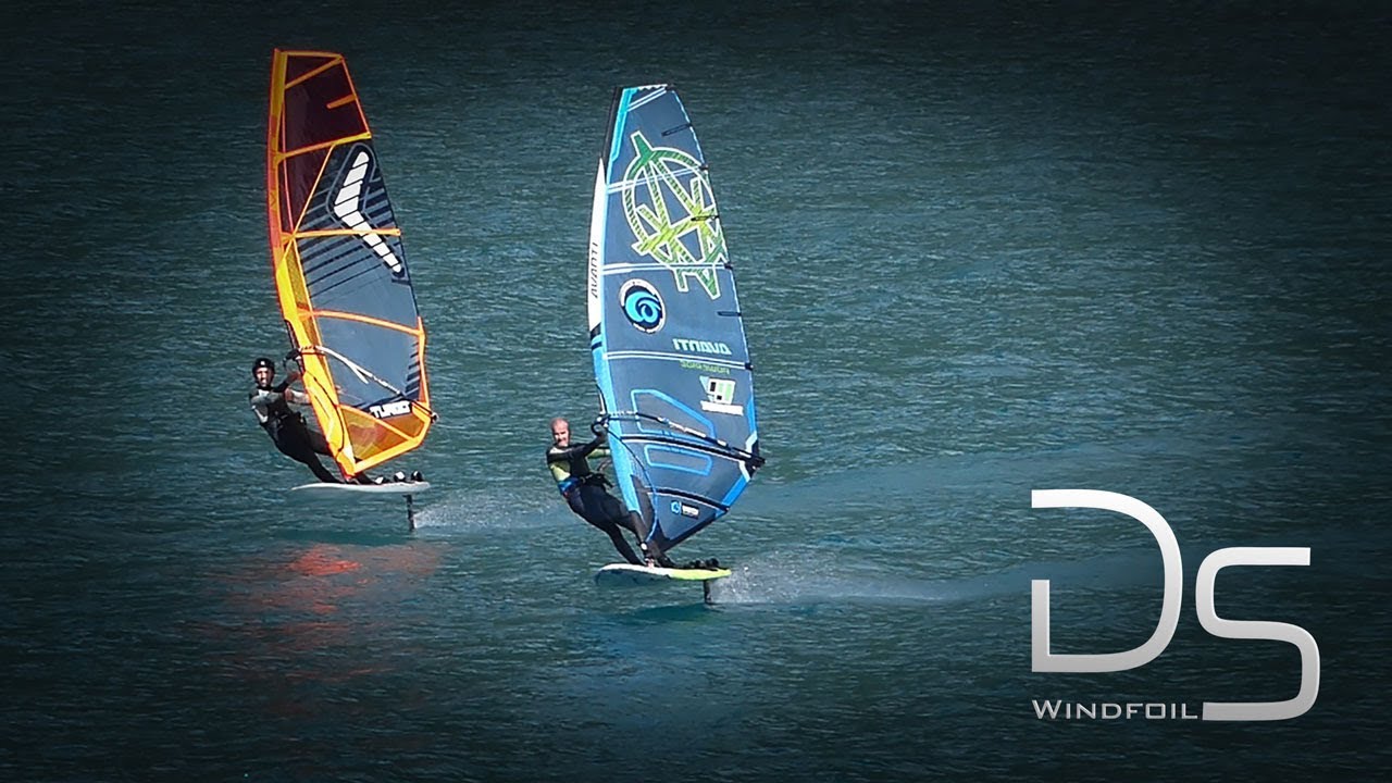 Windfoil test session at Monteynard