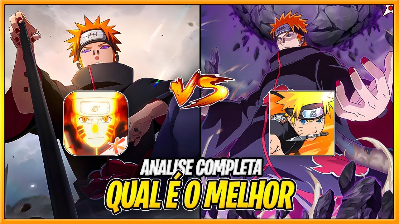 NARUTO MOBILE OFICIAL VS NARUTO MOBILE GLOBAL COMPARA&Ccedil;&Atilde;O!