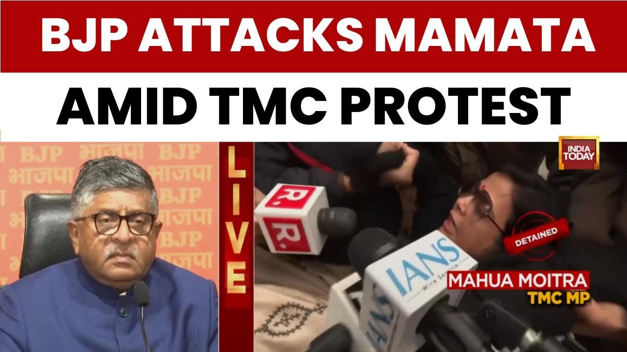 Ravi Shankar Prasad Slams Mamata Banerjee For 'Unconstitutional' Interference In ED Coal Scam Raid