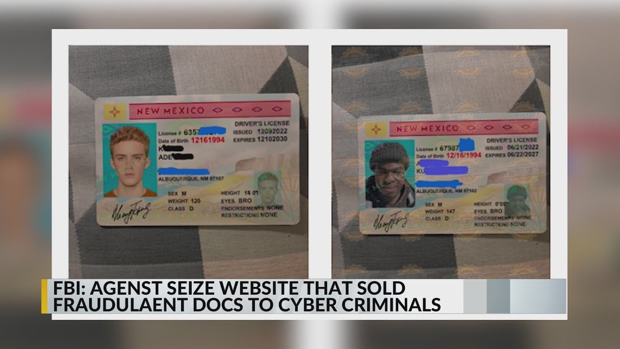 Feds seize online marketplace selling fake IDs