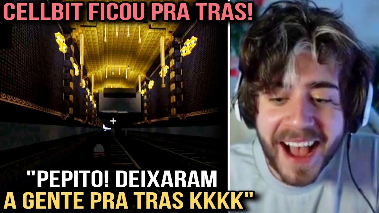 CELLBIT PERDEU O TREM PRA ILHA E FICOU PRA TRÁS KKKKKKK | QSMP