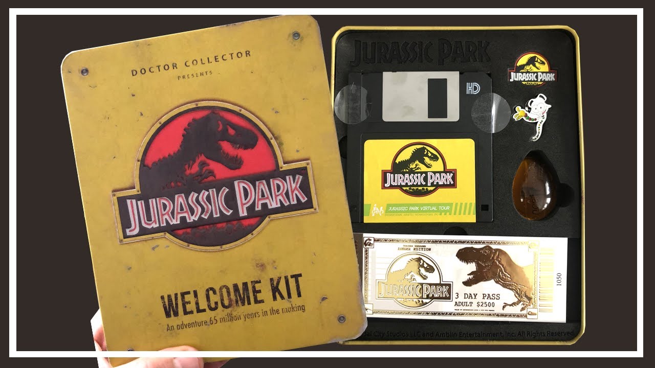 JURASSIC PARK WELCOME KIT - DOCTOR COLLECTOR - UNBOXING