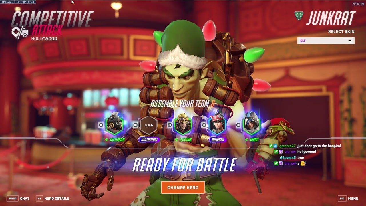 PRO Junkrat one trick - AQUAMARINE JUNKRAT SEASON 14 TOP 500