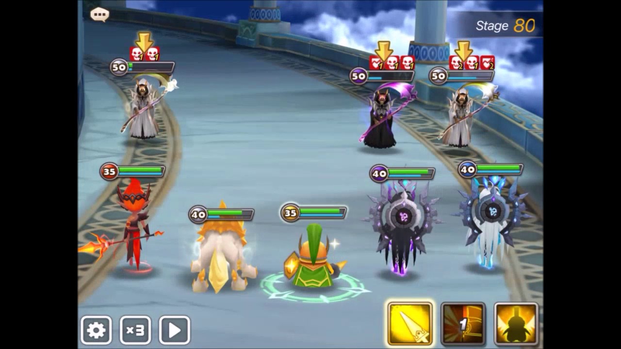 SUMMONERS WAR / TOA 80 April 2017 Halphas (Light Lich) Stage