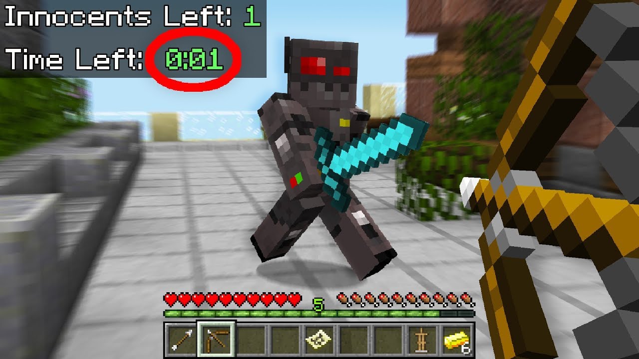 1 ВТОРАЯ СЦЕПКА в Minecraft Murder Mystery...
