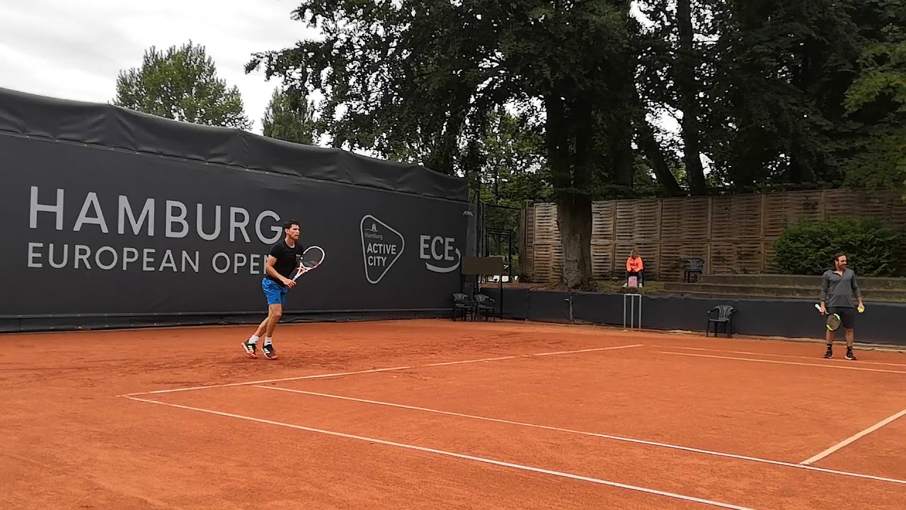 Dominic Thiem Training Practice Hamburg Rothenbaum 2019 Part 02