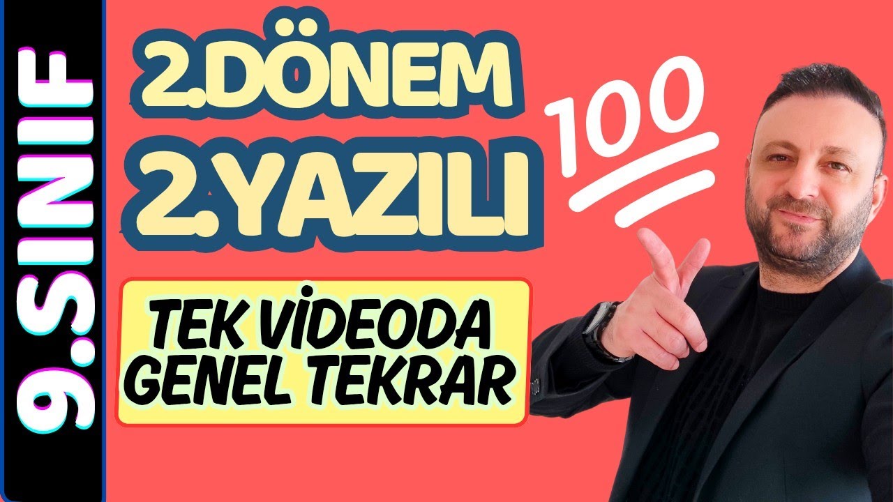 9.Sınıf Fizik 2.Dönem 2.Yazılı 🔴 Tek Videoda Enerji ve Bernoulli Detaylı Genel Tekrar