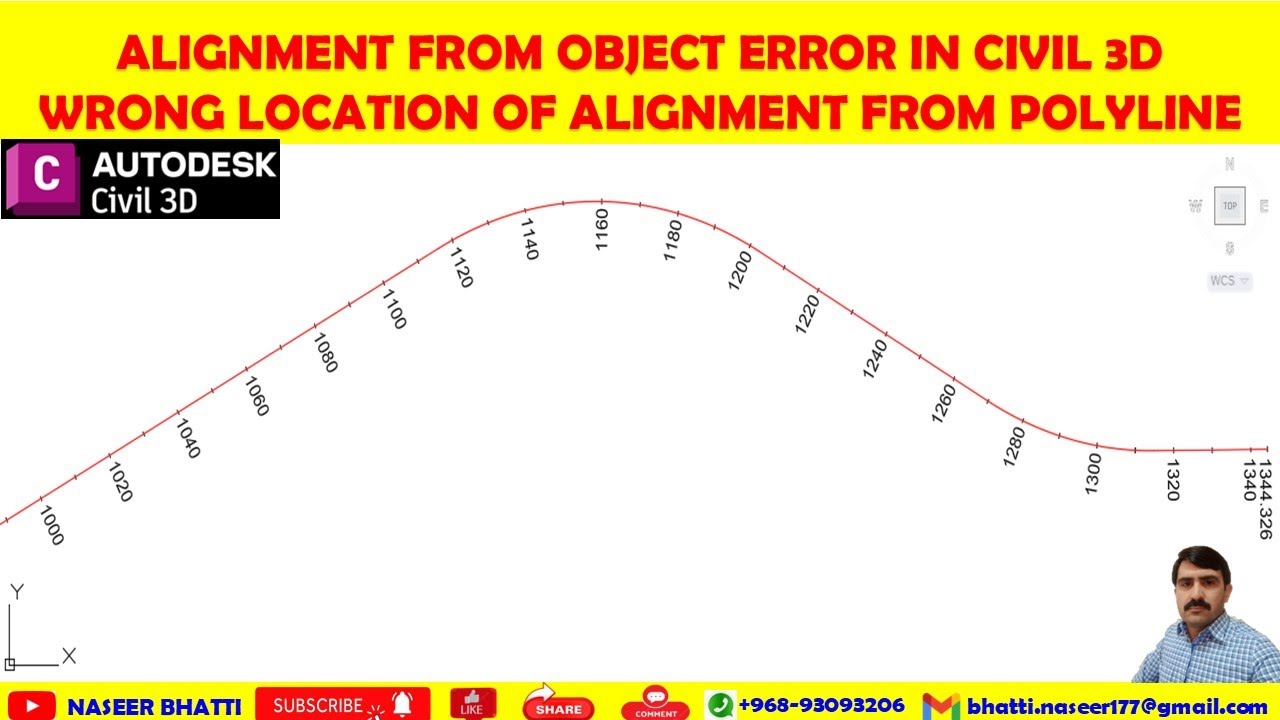 Alignment from object Error in Civil 3d | Wrong Location of Alignment from Polyline