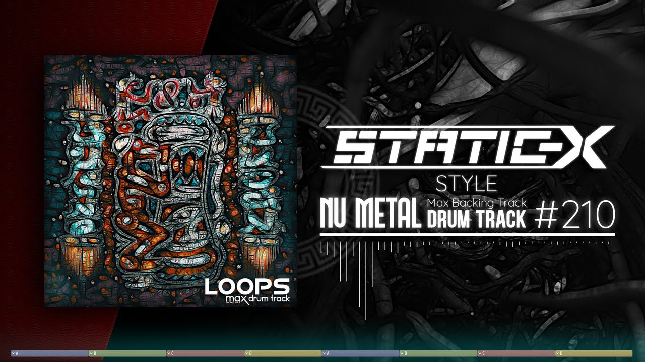 Nu Metal Drum Track / Static-X Style / 110 bpm
