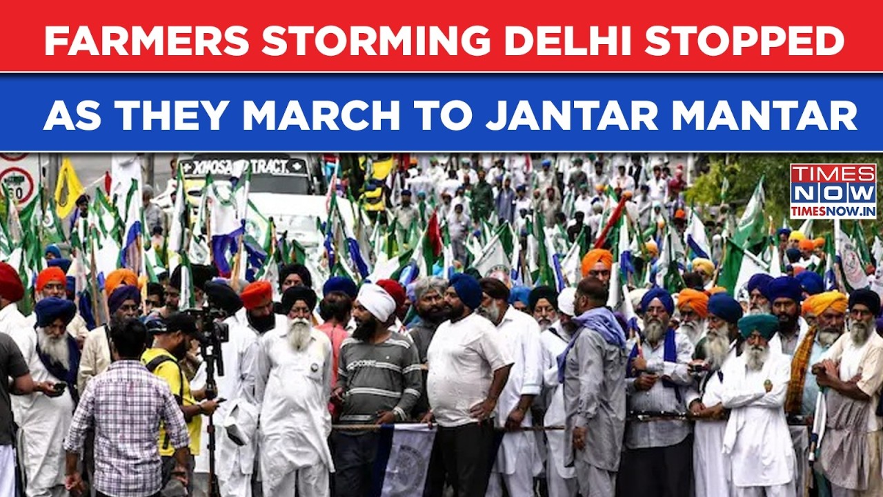 Sea of Farmers Storming Delhi For 'Mahapanchayat' Stopped, Shocking Scenes At Shambhu Border