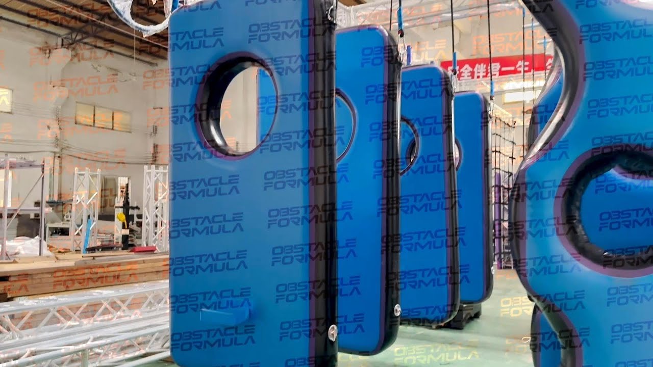 Inflatable Obstacle Hanging Door, Another Inflatable Ninja Warrior Obstacle Element with Lots of Fun