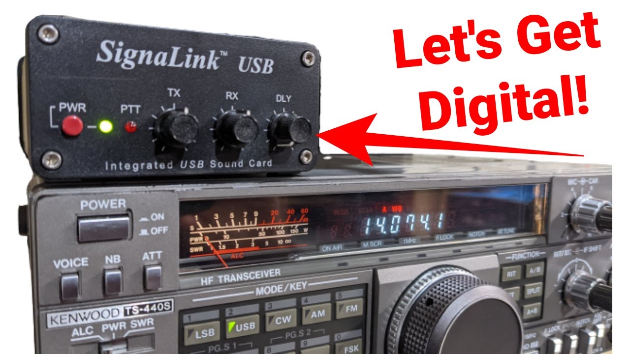Ham Radio: SignalLink USB Setup and Demo with a Kenwood TS-440