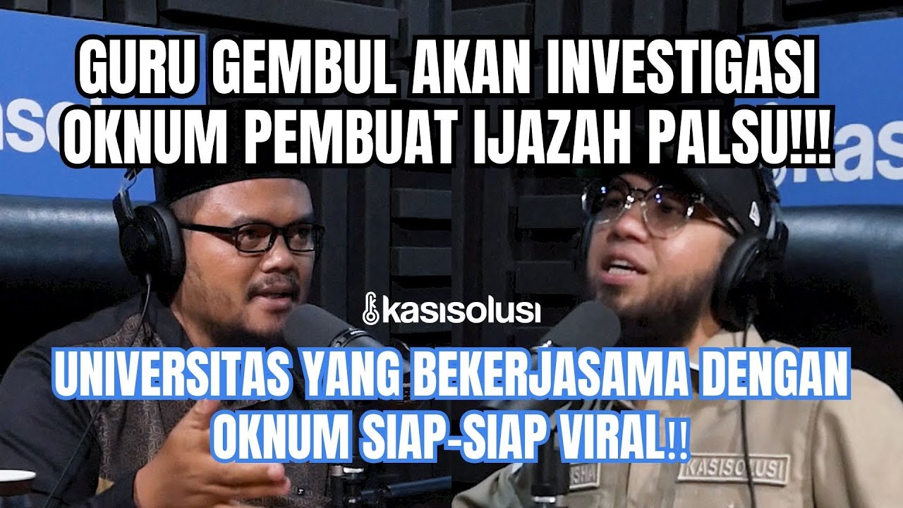 CARI 'JASA'NYA SEMUDAH INI⁉️ GURU GEMBUL BONGKAR KASUS IJAZAH PALSU 🤯