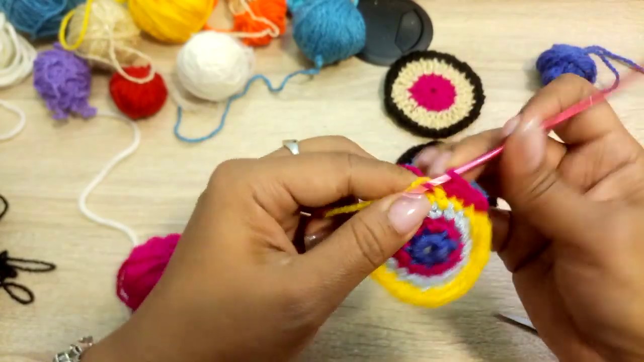 Trabajando con sobras de lana
