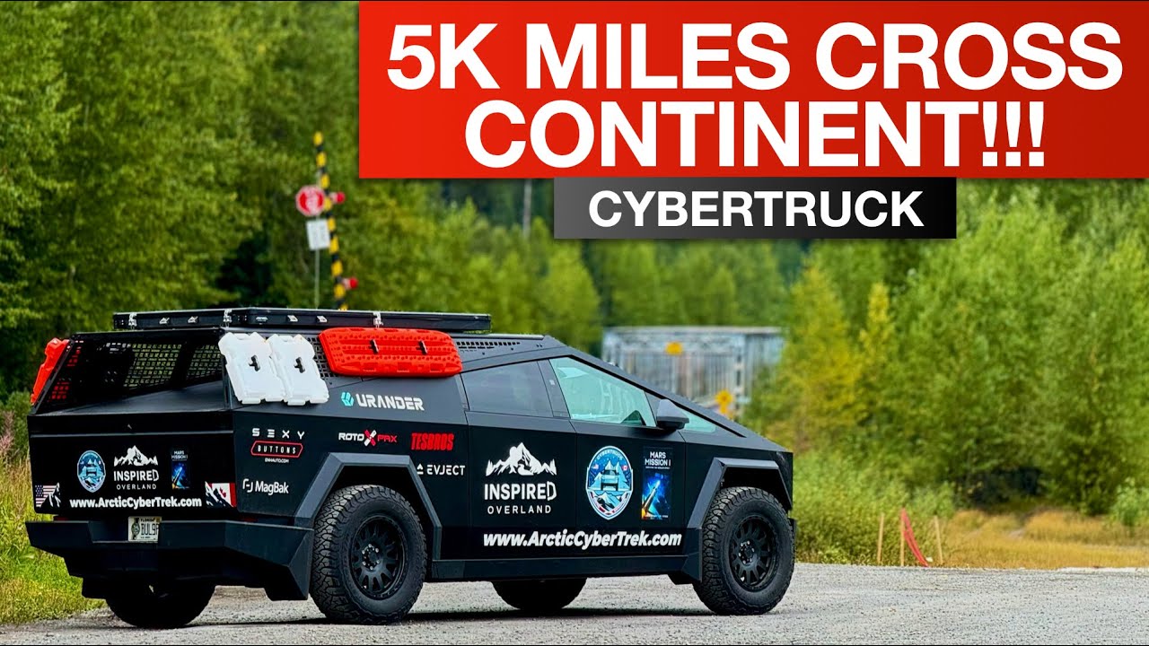 Tesla Cybertruck Road Trip Cross Country - OVER 5k Miles!! (Florida to the Arctic Ocean)