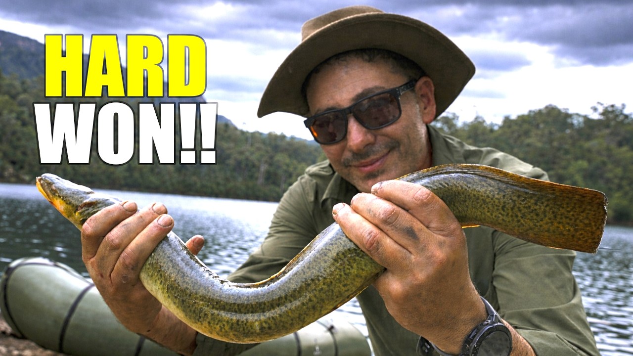 4 Days in the Wild | Lake Bushcraft, Fishing, Shelter Building