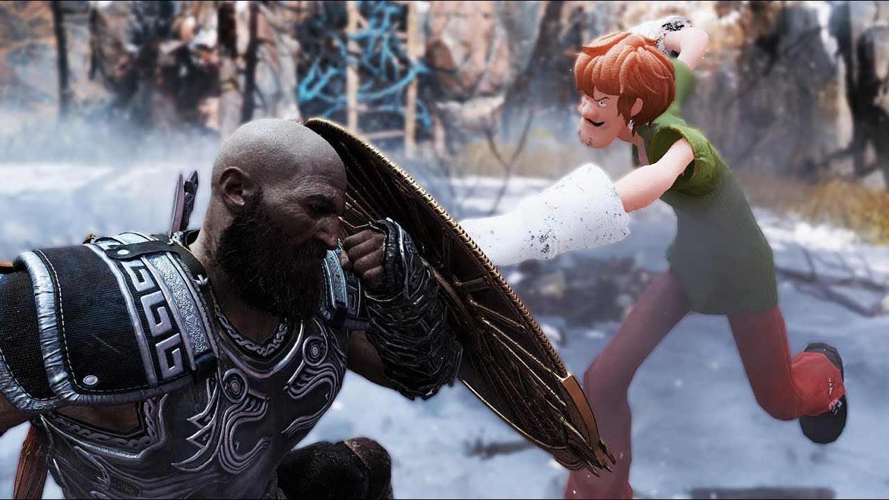 ULTRA INSTINCT SHAGGY VS KRATOS - The Ultimate God of War Boss Fight (PC Mod Showcase)