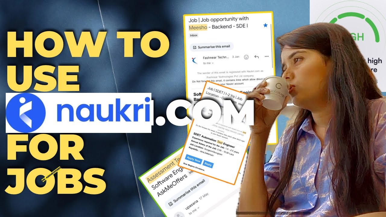 Как использовать **NAUKRI.COM** для поиска работы || Топ-3 секрета🤫 #youtube #программист @Meghss