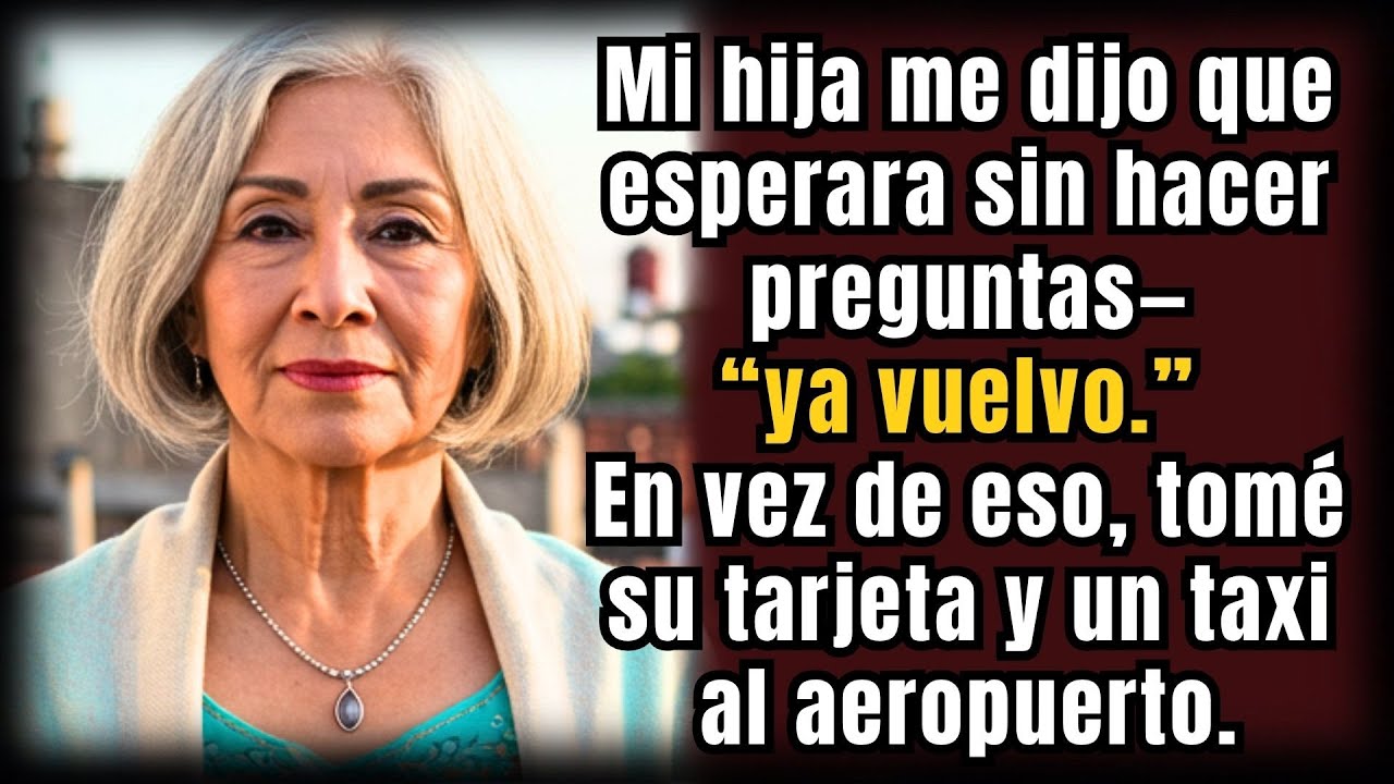 Mi hija me ordenó la esperara, que “ya volvía”... y tomé un taxi al aeropuerto con su tarjeta
