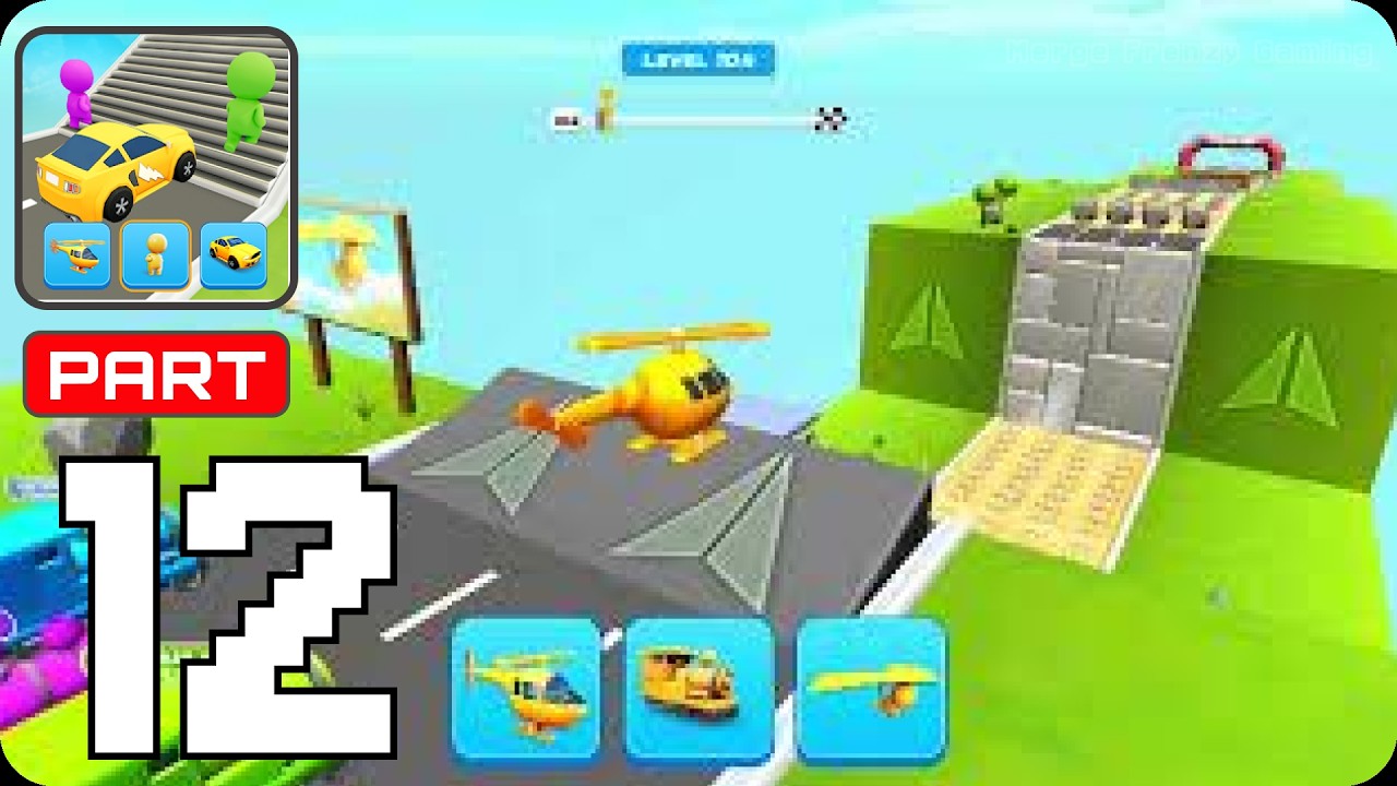 Shape Transform Race 🏃‍♂️🚗🚲🚦All Levels Gameplay Walkthrough Max Level Ep 012 (iOS, Android)