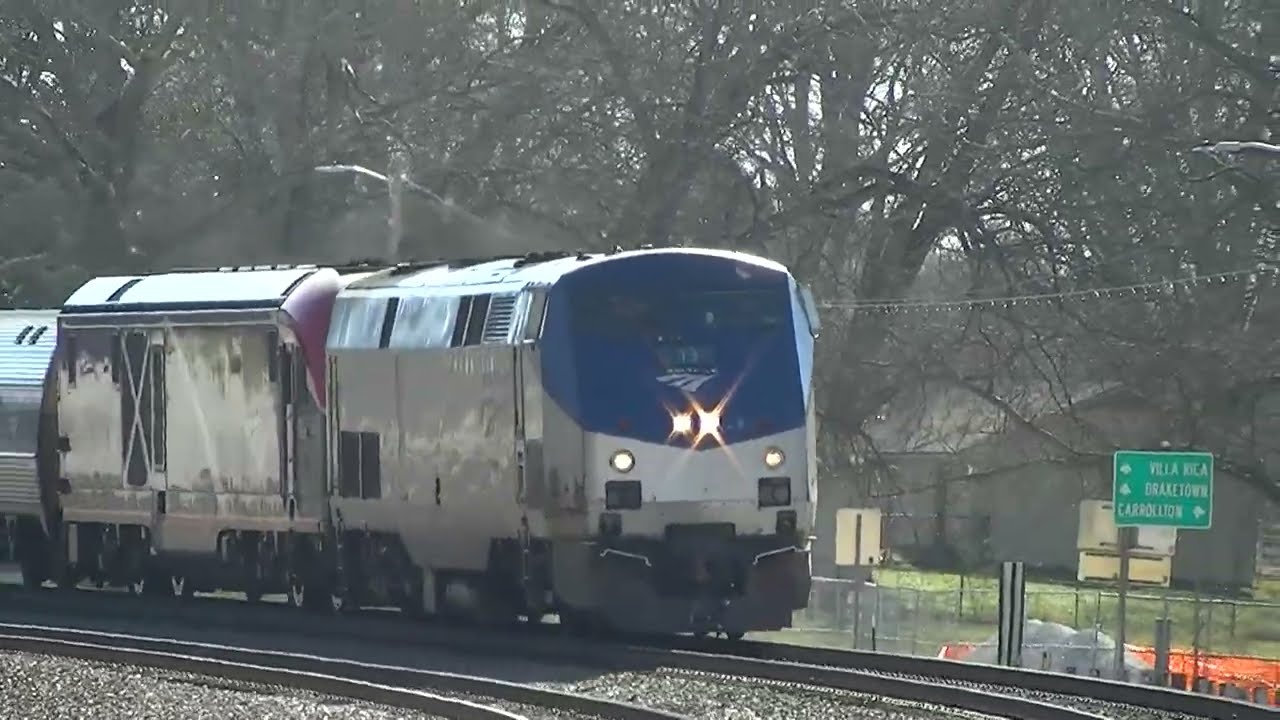 The Amtrak Crescent #19 With The Awesome Crew! Temple, GA 02-22-2026©