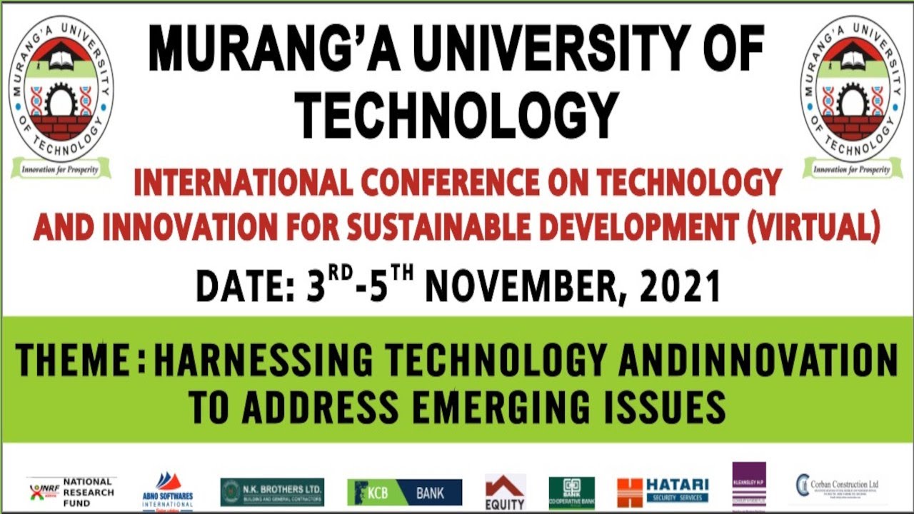 MUT International Conference on Technology and Innovation for Sustainable Development (Virtual)