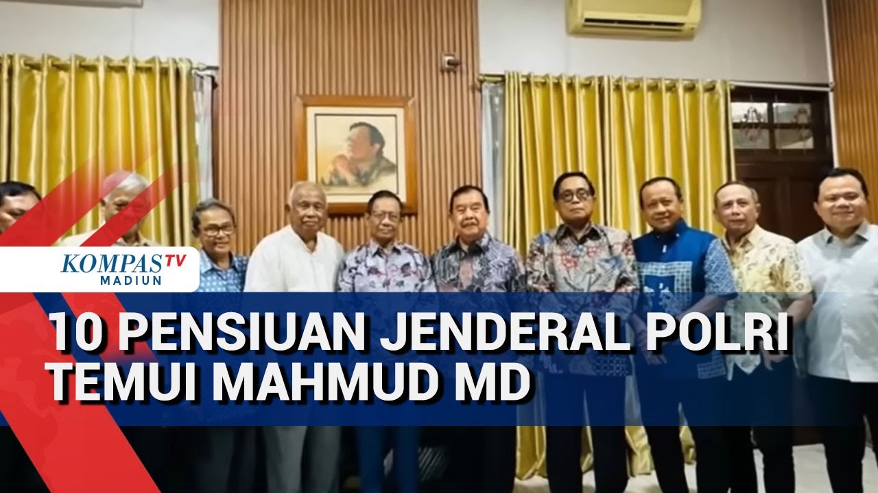 Mahfud MD Bocorkan Diskusi dengan 10 Purnawirawan Jenderal Polri