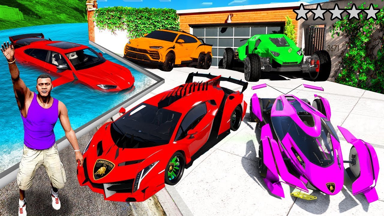 ŞEHİRDEKİ TÜM LAMBORGHINI'LERİ ÇALDIM 🤑 - GTA 5 MODS