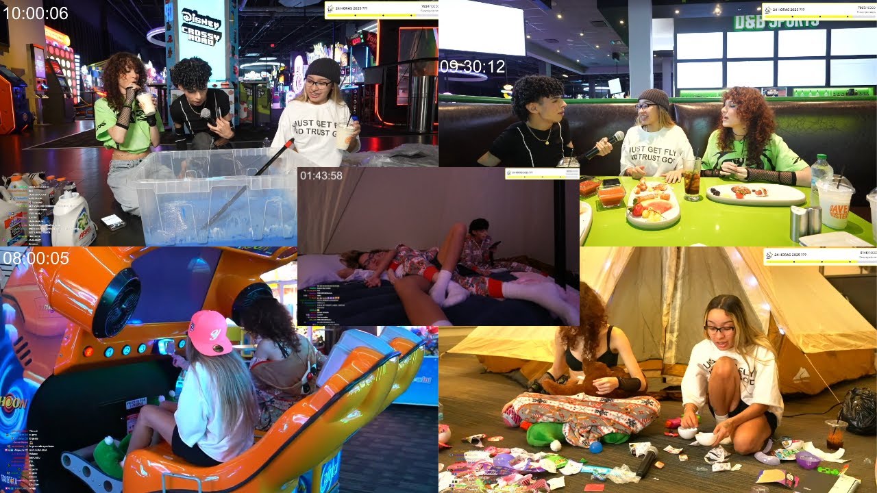 12 HORAS EN UN ARCADE🕹️🔥 | Alex, Rai & Alo🎈