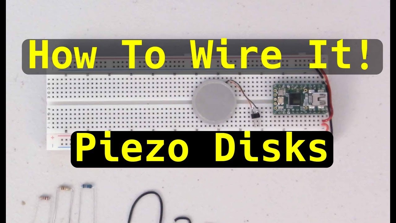 How To Wire It! Piezo Disks