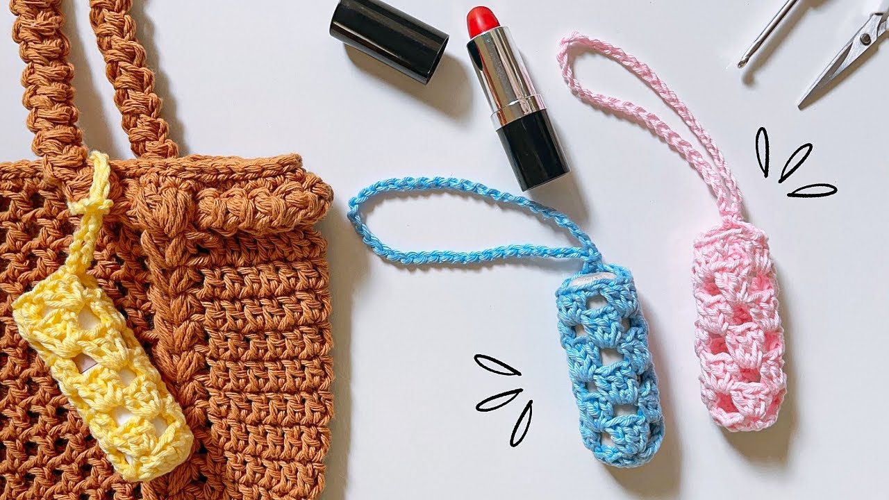 Suporte para Batom de Crochê para Bolsa – Rendimento e Lucro Surpreendente!