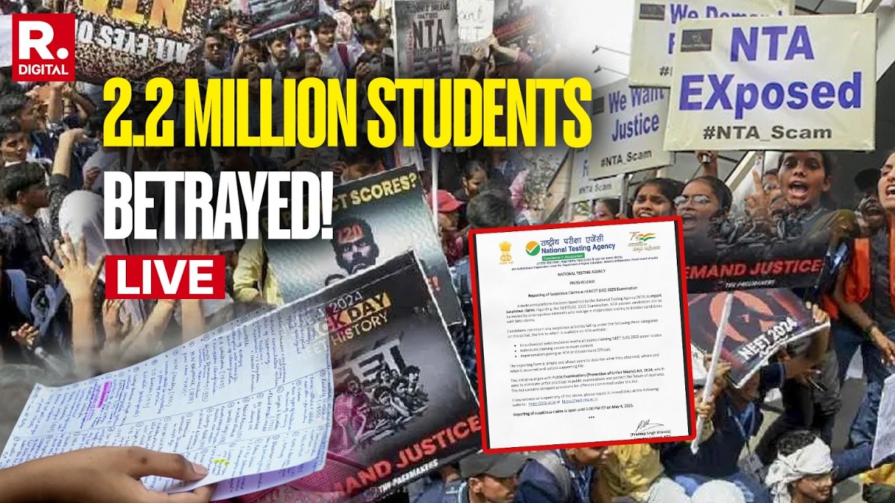 NEET PAPER LEAK: Nation Demands Strict Crackdown On NEET Cheats | #ArrestNeetCheats | LIVE