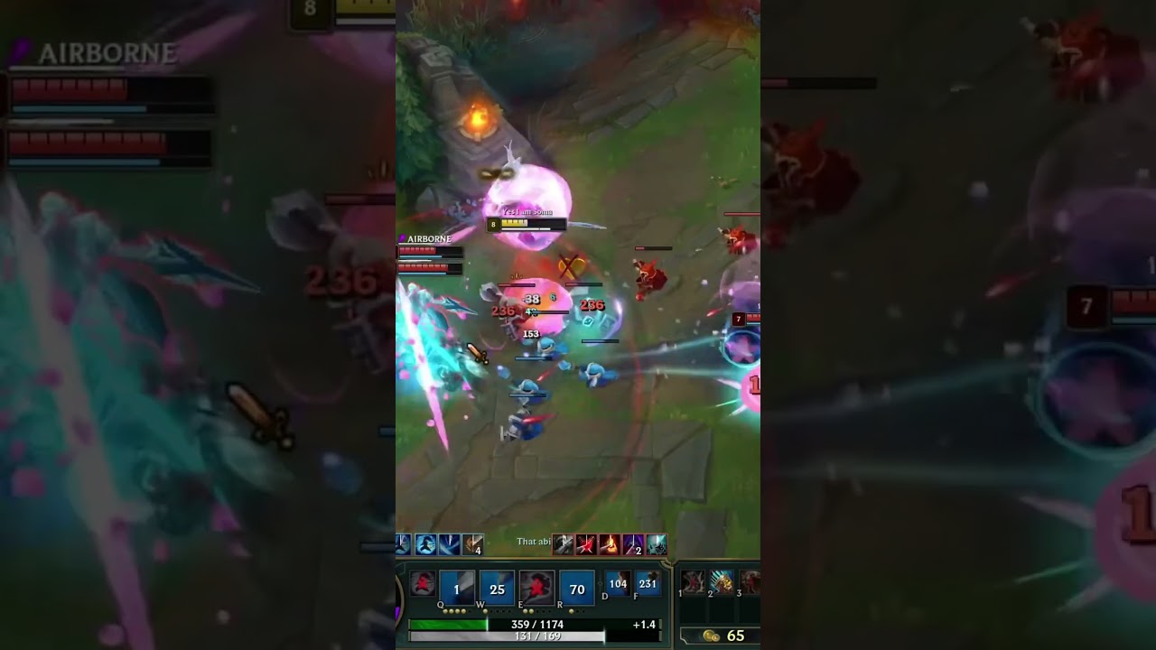 League of Legends 1v3 #viral #clips #shorts #leagueoflegends