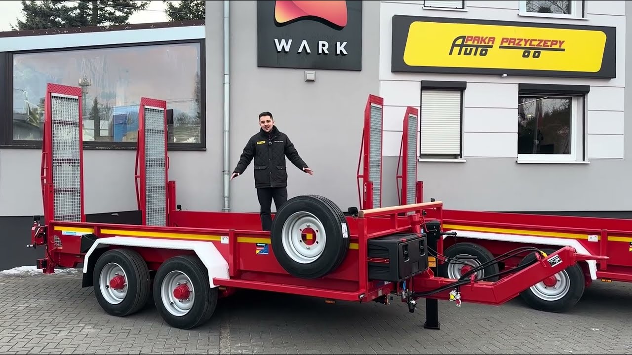 Przyczepa pod koparkę marki Blomenroehr - prawie 9T DMC!!!
